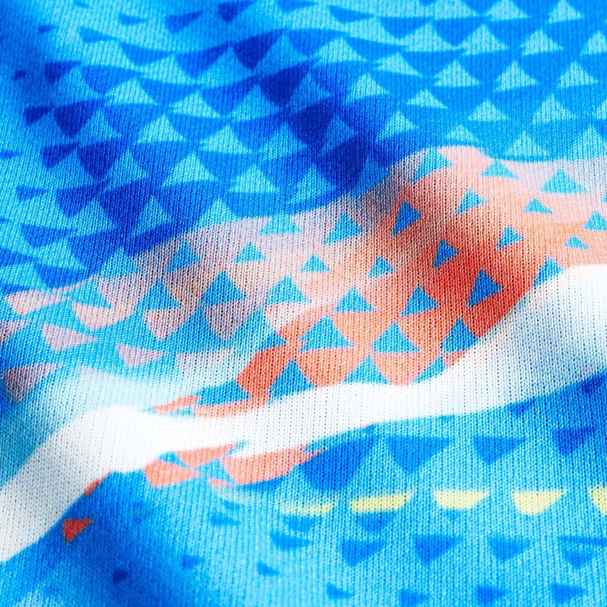 Butterfly Adross Table Tennis T-Shirt - Sky-Blue - Material - Close-Up
